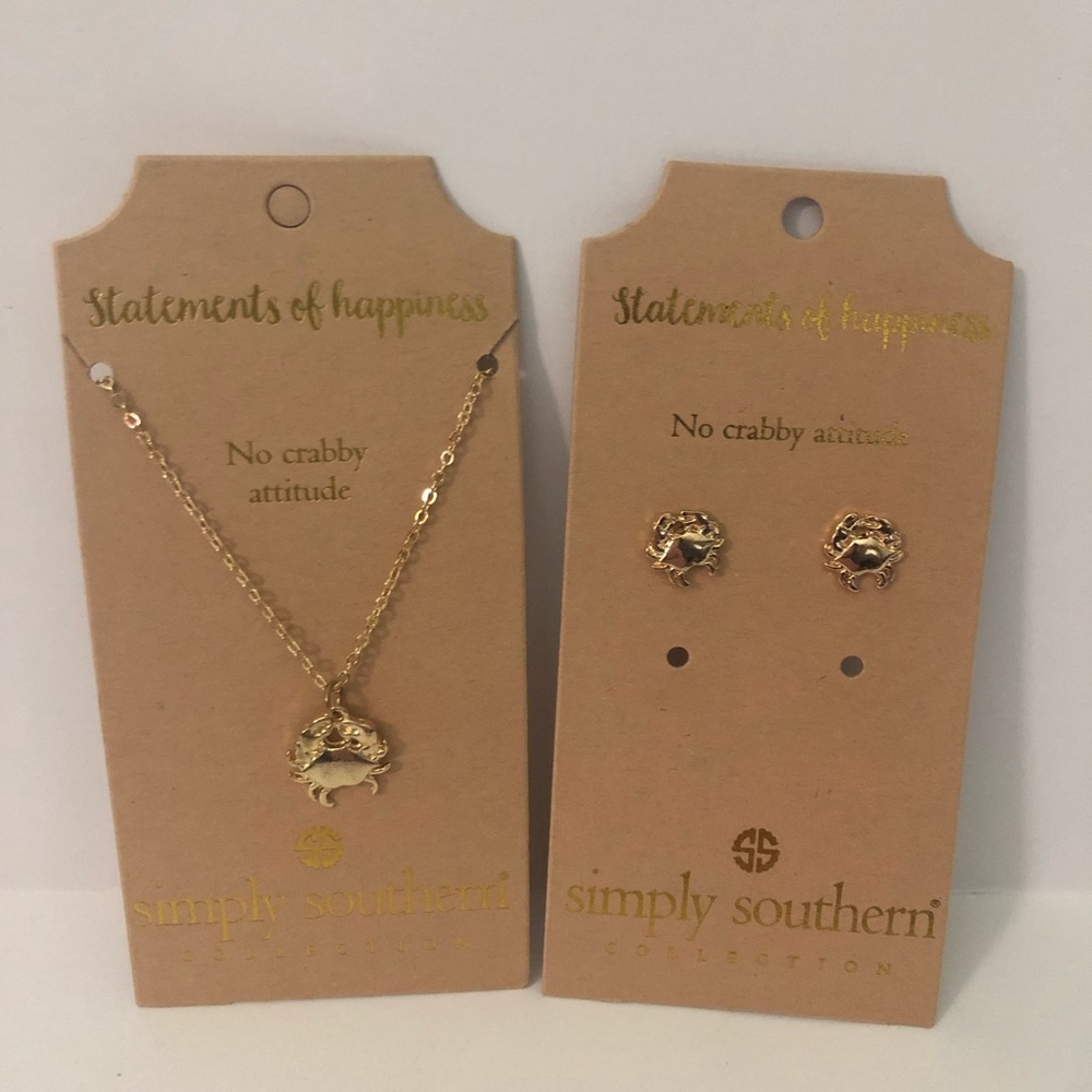 Crab Jewelry Set